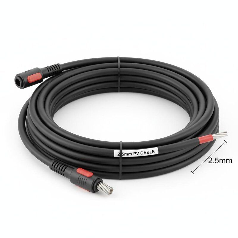 Özelleştirme 2.5mm PV Kablo Güneş panelli DC Güç Kablosu Denizli Bakır İletkenli