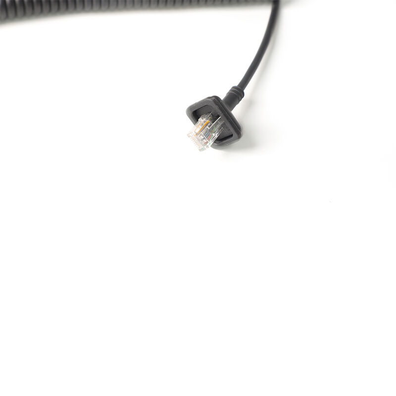 Kategori 6 Endüstriyel Ethernet için RJ45 konektörü ile Gigabit Korumalı Endüstriyel Bahar Ağ Kablosu