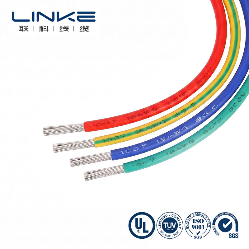UL1007 Kalaylı Bakır İletkenli Elektronik Bağlantı Teli, 300V Dereceli ve Özelleştirilebilir PVC Kılıf