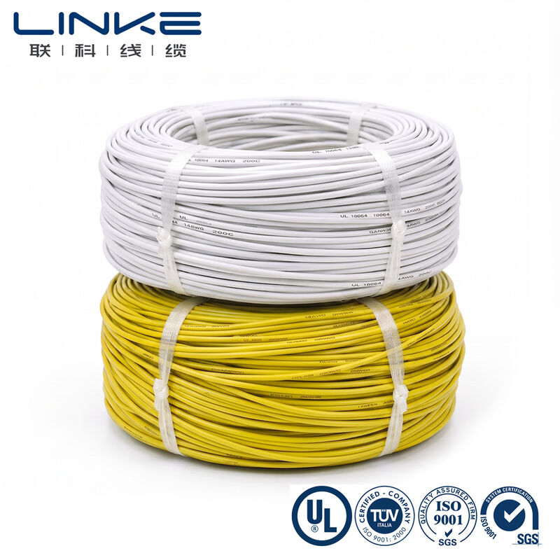 UL10064 Yüksek Sıcaklık 105C 30V FEP Otomobil ve Endüstriyel Ekipmanlar İçin İzole Tüylü Bakır Bağlantı Tel
